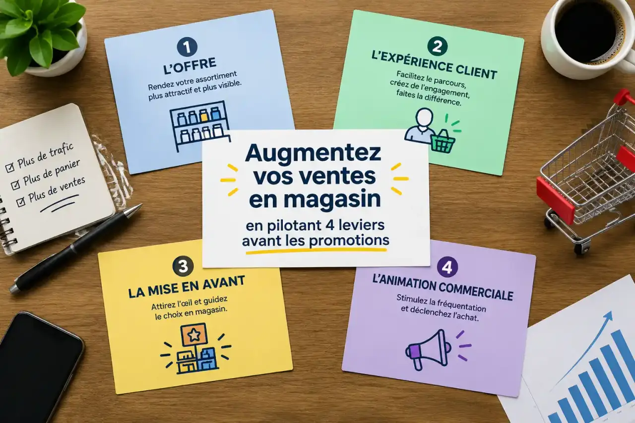 Augmentez vos ventes en magasin en pilotant 4 leviers avant les promotions