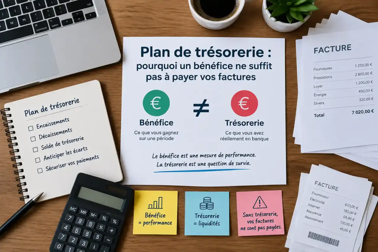 Plan de trésorerie : pourquoi un bénéfice ne suffit pas à payer vos factures