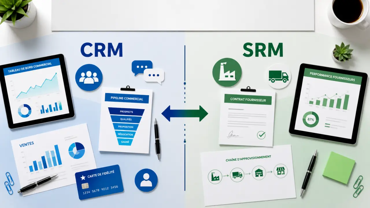 CRM et SRM : deux outils pour piloter clients et fournisseurs sans les confondre